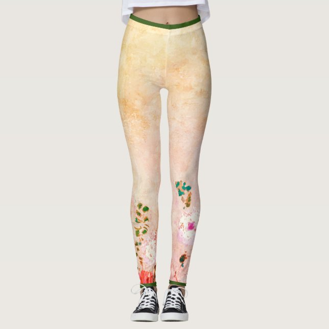 LEGGING PINTURA MANIPULADA PINTURAS IMPRESSAS EM AMARELO (Frente)