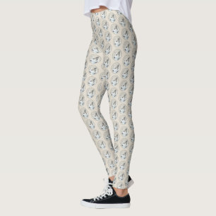 Legging Pintura Norueguesa De Lundehund - Arte Original De