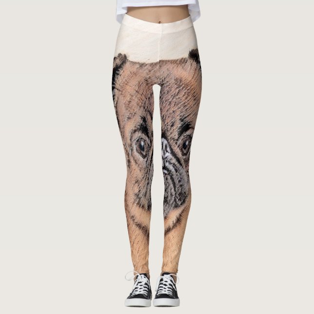 Legging Pintura Suave em Bruxelas Griffon Pintura Original (Frente)