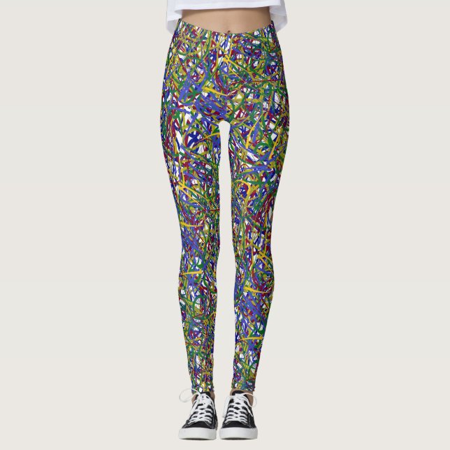 LEGGING PINTURAS DE LINHAS MÚLTIPLAS (Frente)