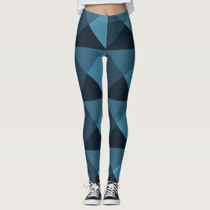 Legging Pirâmides Azuis Escuros