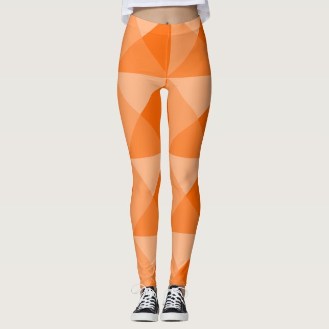 Legging Pirâmides Laranja (Frente)