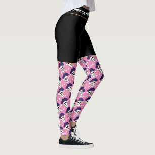 Legging Pirate Skull & Pirates Flag moda, jogos de Malhaç