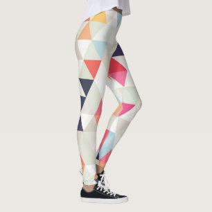 Legging PixDezines Boho Aquarela Geométrico/Triângulos
