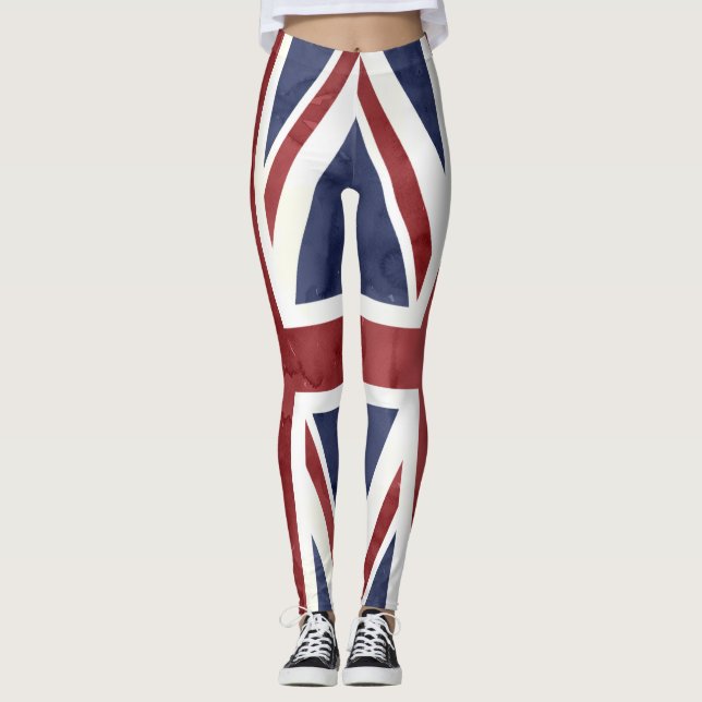 Legging PixDezines GRUNGE UNION JACK (Frente)