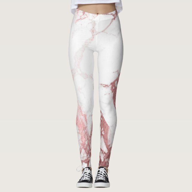 Legging PixDezines Marble Slab/Rose Gold Veins (Frente)
