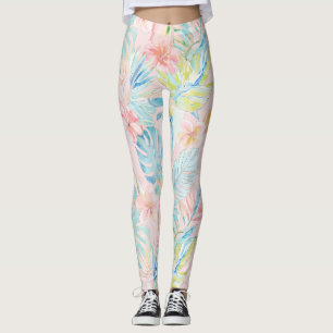 Legging PixDezines Vintage Luxuriante H2 Havaí Folhagem Fl