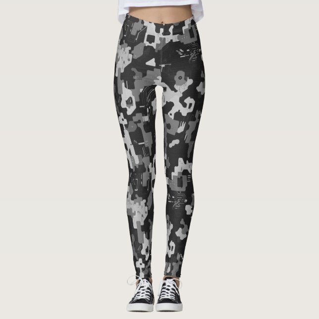 Legging Pixel Camo Stealth (Frente)