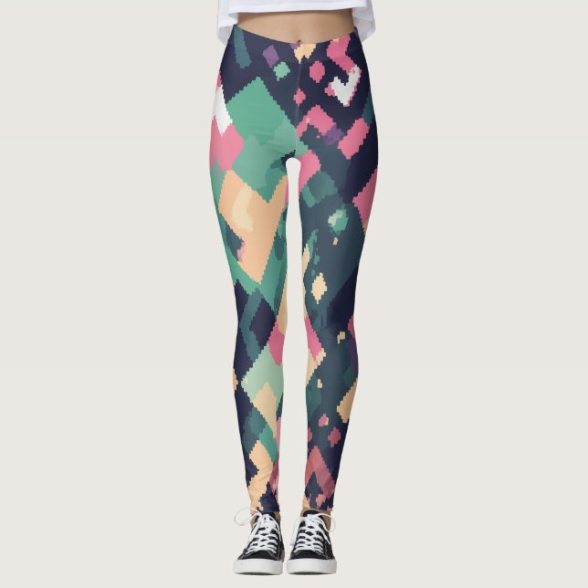 Legging pixel geométrico (Frente)