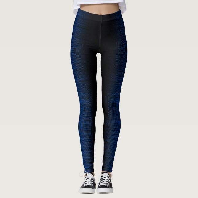 Legging Pixel padrão 01.B.bw.Black BG (Frente)