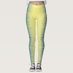 Legging Pixel padrão 01.B.bw.Yellow BG