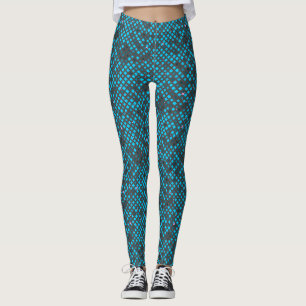 Legging Pixels piscando padrão 01.LBlue. DGrey BG