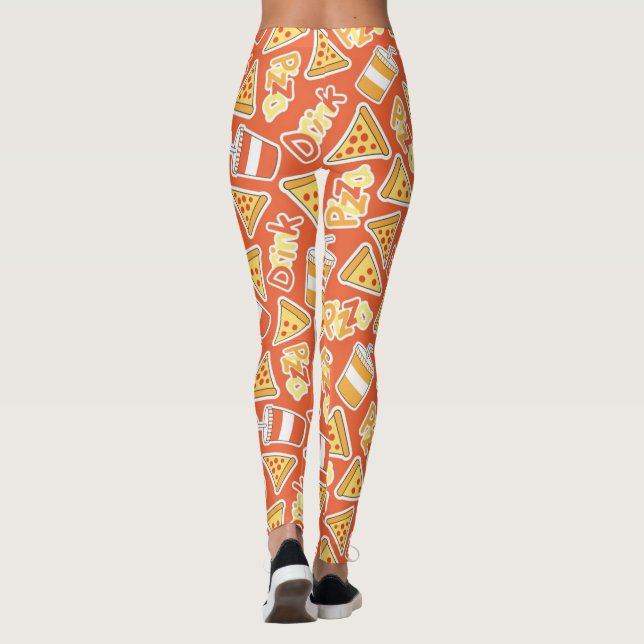 Legging Pizza E Bebidas (Verso)
