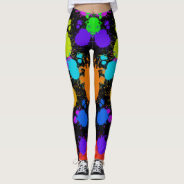 Legging Placa artística, Cores Primárias Vermelho,Verde,Am