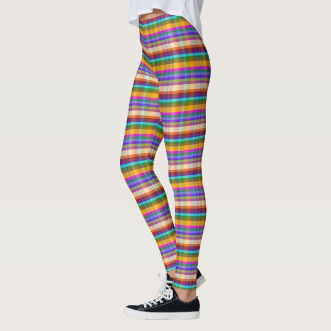 Legging Plaid Xadrez Arco-Íris UDR (Esquerda)
