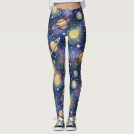 Legging Planetas E Sinais Zodíacos Sem Pernas