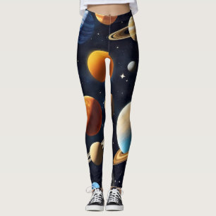 Legging Planetas espaciais externos 2
