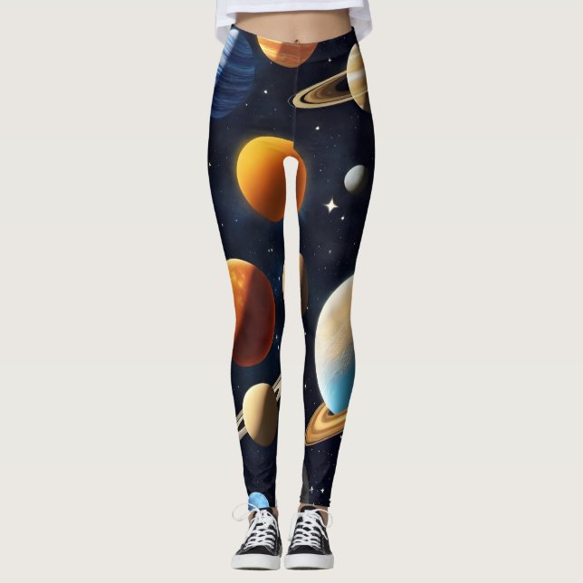 Legging Planetas espaciais externos 2 (Frente)