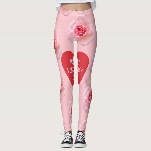 Legging Plano de fundo do Namorados Feliz Dia 2024 (Frente)