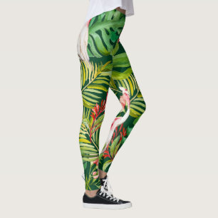 Legging Plantas e aves tropicais magníficas