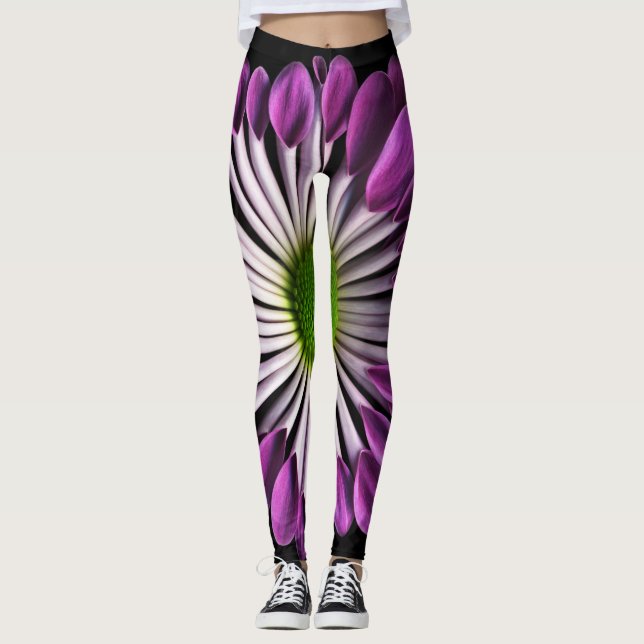 Legging Plantas na mãe do roxo das calças (Frente)