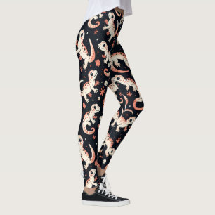 Legging Playful Gecko Pattern