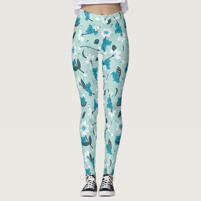 Legging Playful Koala Pattern Cute Animal e Nature Art (Frente)