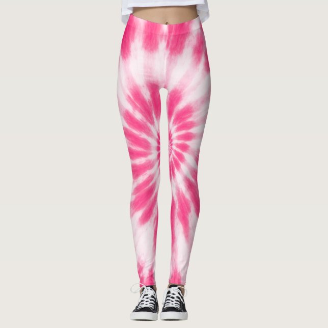Legging Playful Pink & White Valentine's Day Fun Colorful (Frente)