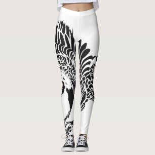 Legging Plumas cheias as pernas