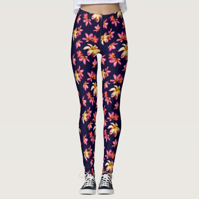 Legging Plumeria Tropical (Frente)