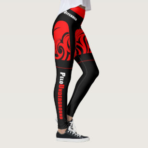 Legging Plutônio-Não ofendeu da "caneleiras do estilo da