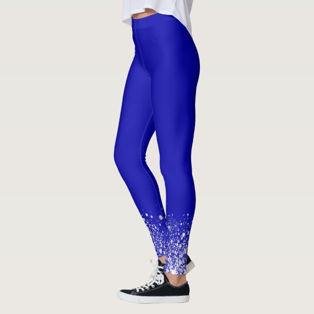Legging Pó azul-real de cinzas prateadas (Esquerda)