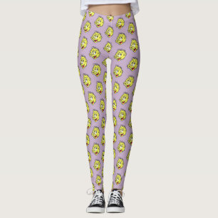 Legging Pó de Cartoon de Bola tênis. Legenda BG