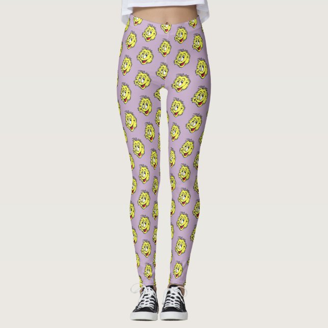 Legging Pó de Cartoon de Bola tênis. Legenda BG (Frente)