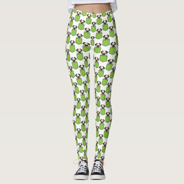 Legging Pocket Pet Dog Patterno (Frente)