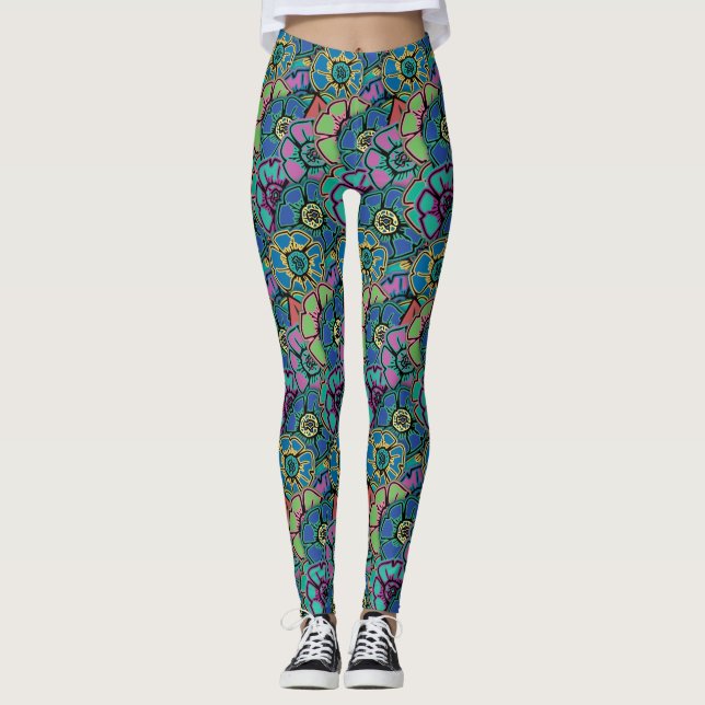 Legging Poder das Flores #21 (Frente)