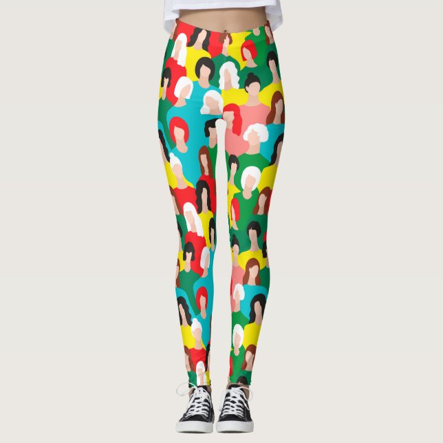 Legging Poder das raparigas (Frente)