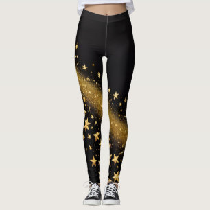 Legging Poeira de Estrela Dourada: Encantadora & Brilhante