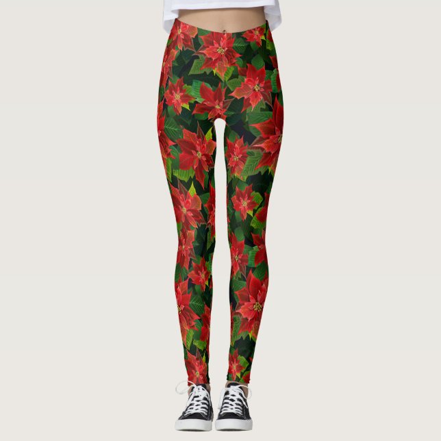 Legging Poinsettias (Frente)