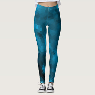 Legging Poligonal azul