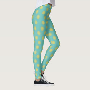 Legging Polka-pontos verde-oliva