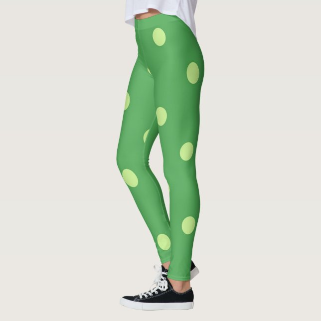 Legging Polka-pontos | Zazzle_Growth. (Esquerda)