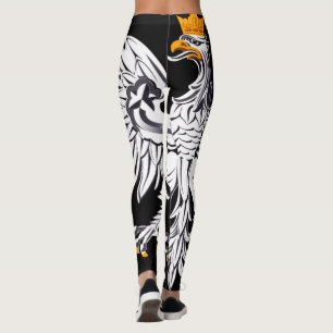 Legging Polonês Águia & Polônia nos patriotas/esportes