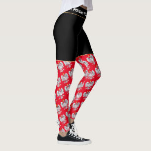 Legging Polônia & Águia, bandeira polonesa, moda / aficion