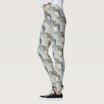 Legging Polvo Argonauta, Animais Marinhos Antigos<br><div class="desc">Ilustração antiga de vida marinha com design de animal selvagem apresentando um polvo argonauta ou náutilo de papel,  com oito longos braços tentaculares e um grande corpo redondo por Giacomo Merculiano,  1896. Encontrado principalmente em oceanos e mares tropicais e subtropicais. Argonauta significa marinheiro no Argo.</div>