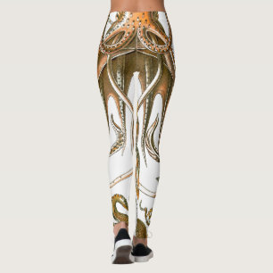 Legging Polvo colorido do vintage, calamar