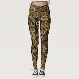 Legging Polvo De Tentáculos Vitoriano Steampunk