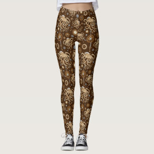 Legging Polvo Steampunk Retro Fantasia Mecânica