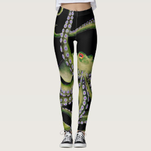 Legging Polvo Verde Preto