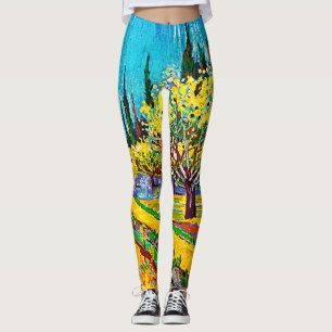 Legging Pomar Bordado por Cypress Vincent Van Gogh